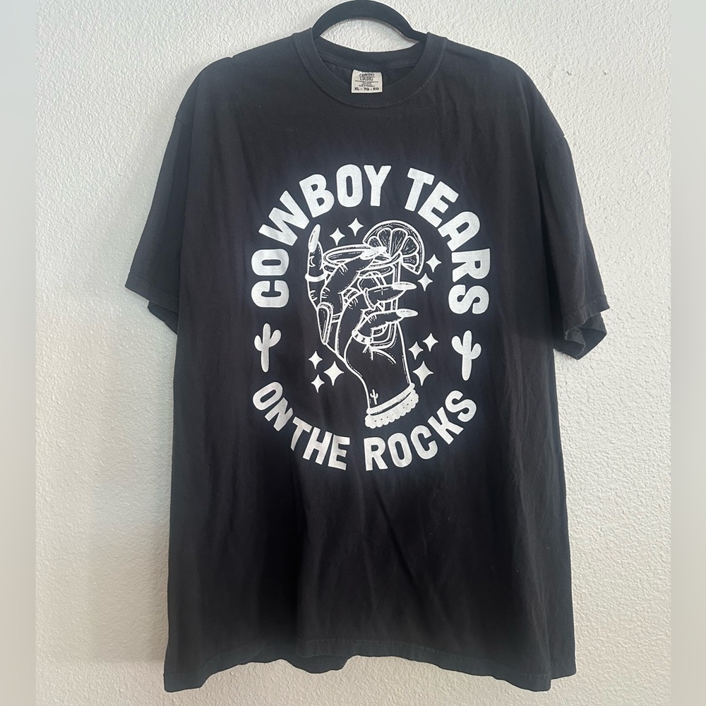 Cowboy tears on the rocks graphic tee